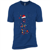 Rottweiler Santa Lights Christmas Dog Xmas Sweatshirt - Premium Short Sleeve T-Shirt