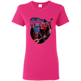 Dancing Funny Guitar Vintage Metal Rock Band Shirt PINGPONG - Ladies Short-Sleeve