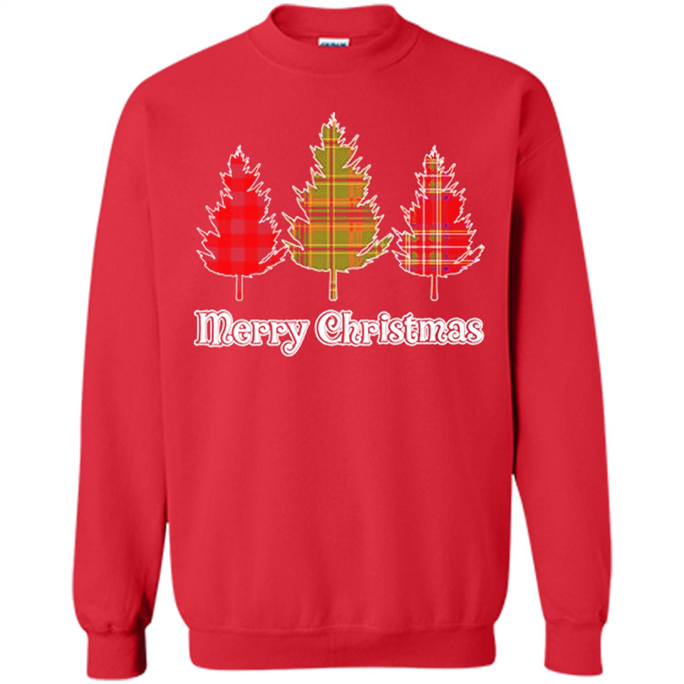 Plaid Christmas Tree Shirt Merry Christmas Plaid is Rad