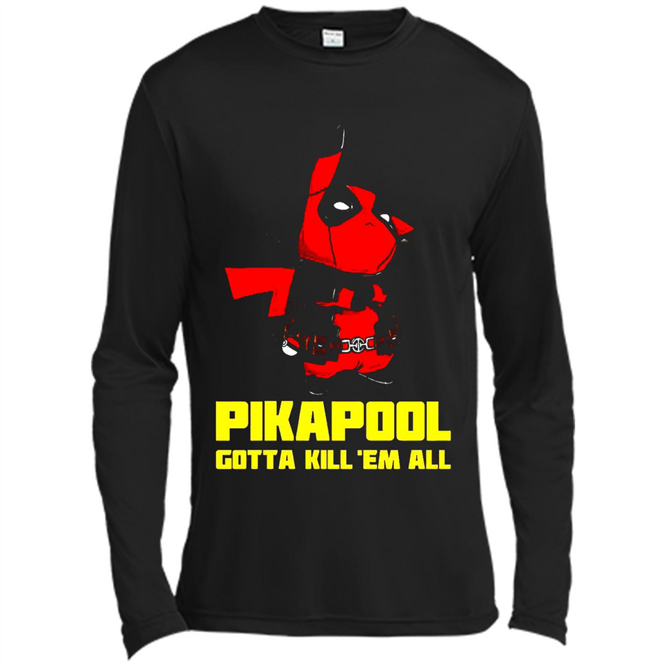 Pikapool Gotta Kill Them All Shirt PINGPONG - Canvas Long Sleeve T-Shirt