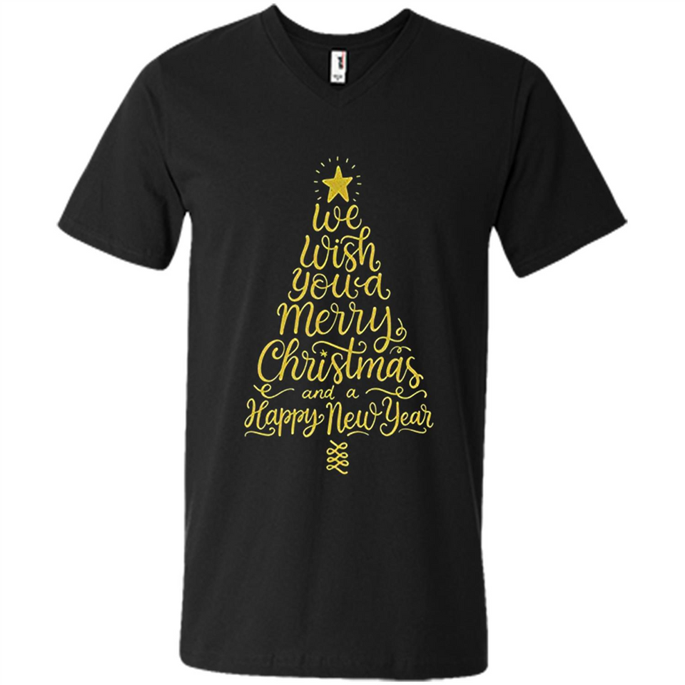 Christmas Tree T-Shirt Funny Mery Christmas Gift Idea - Men's V-Neck