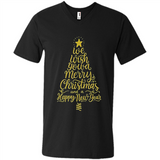 Christmas Tree T-Shirt Funny Mery Christmas Gift Idea - Men's V-Neck