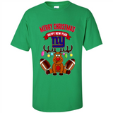 New York Giants NFL Reindeer Funny Merry Christmas And Happy New Year