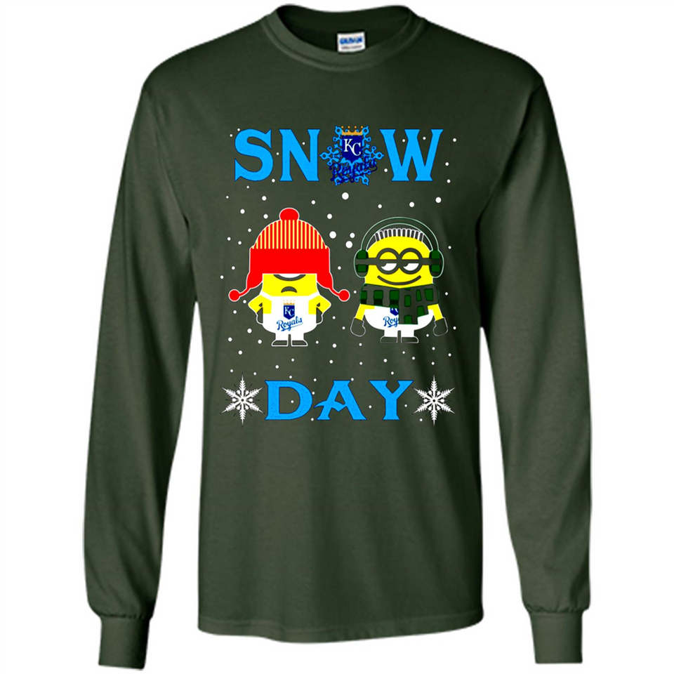 Snow Day Shirt For Kansas City Royals Vs Minion Fans pingpong