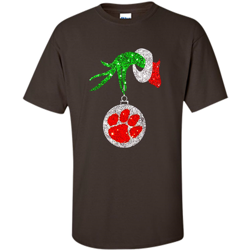 Amazing tee Clemson Tigers Glitter Grinch Monogram Ornament Christmas Gift - Sao chép - Shirt