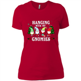 Christmas Garden Gnome Hanging With My Gnomies Shirt Sweater - Ladies' Boyfriend T-Shirt