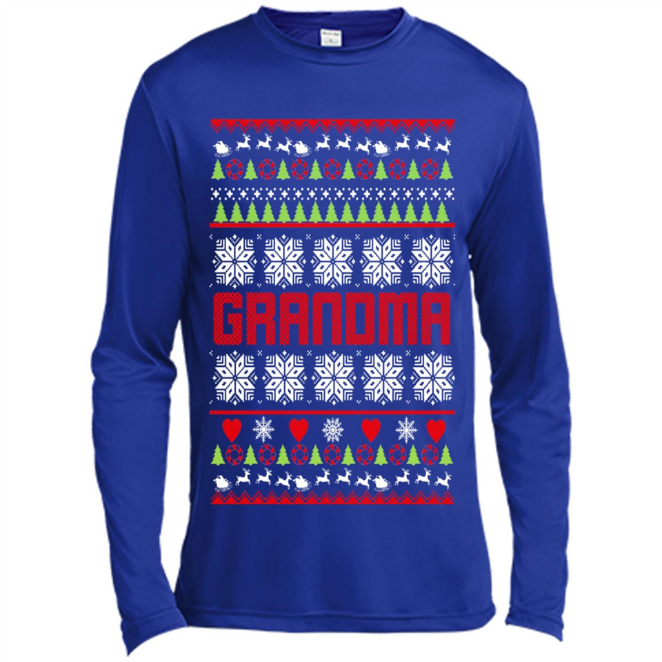 Grandma Ugly Christmas - Canvas Long Sleeve T-Shirt