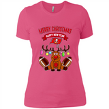 Tampa Bay Buccaneers NFL Reindeer Funny Merry Christmas And Happy New Year