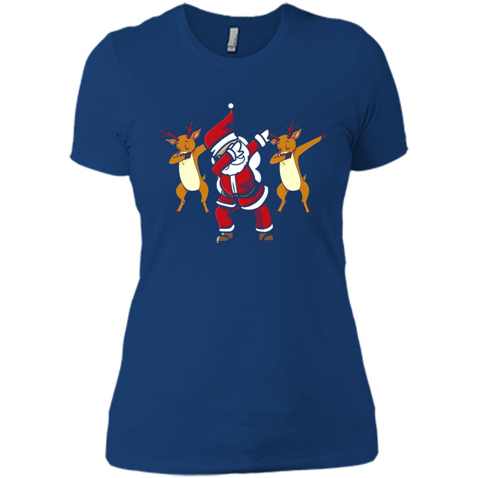Dabbing Santa - Funny Santa Claus Christmas Dab - Ladies' Boyfriend T-Shirt