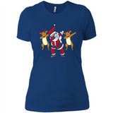 Dabbing Santa - Funny Santa Claus Christmas Dab - Ladies' Boyfriend T-Shirt