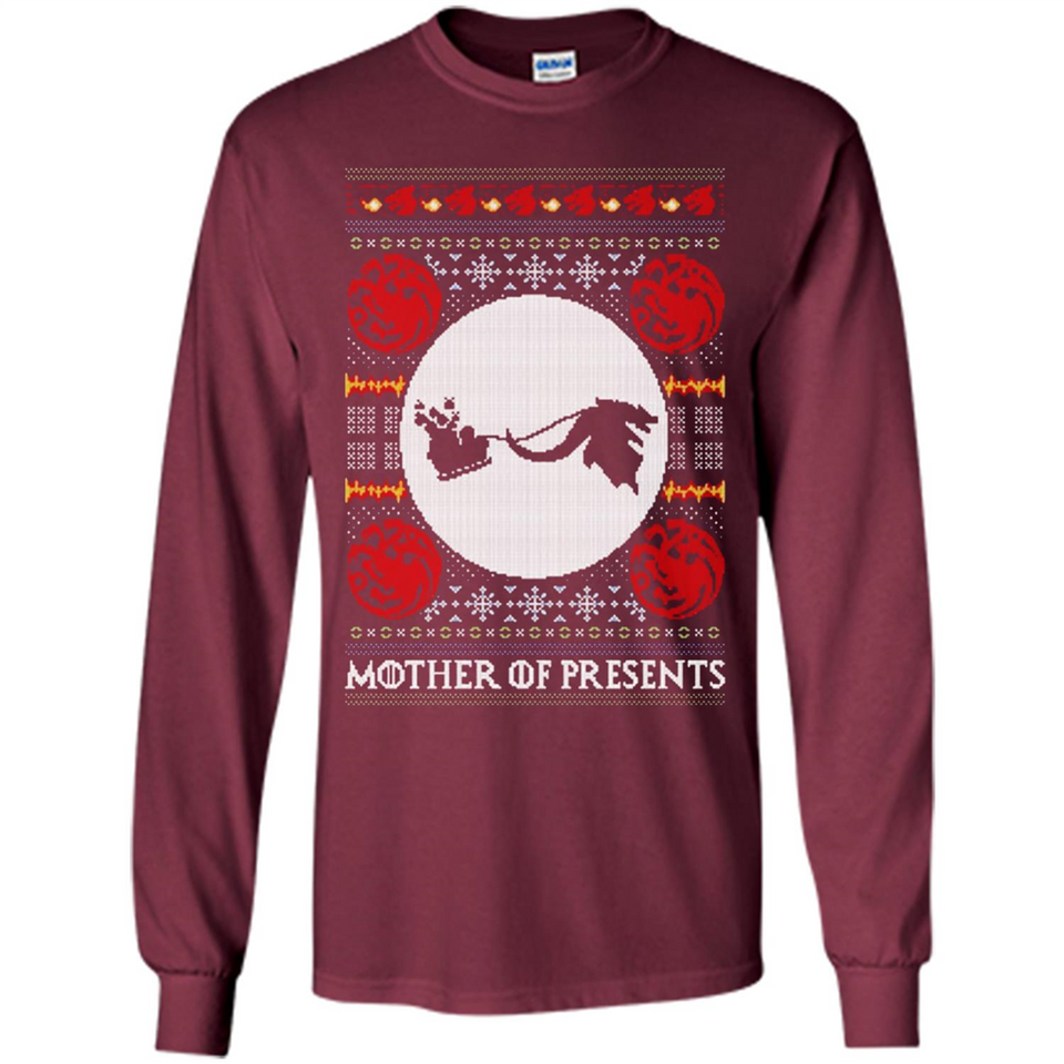 Mother Of Presents – Game of Thrones ugly christmas sweater - Long Sleeve T-Shirt