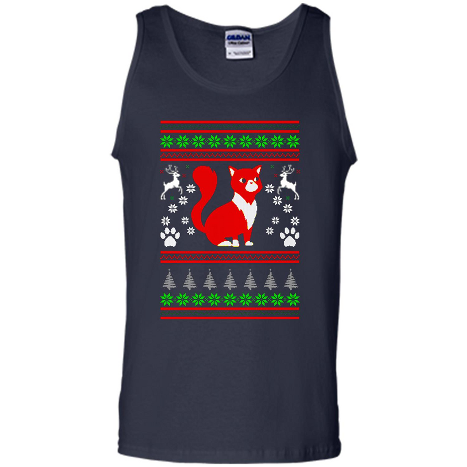 Christmas Ugly Sweater CUTE CATS UGLY CHRISTMAS SWEATERS - Tank Top