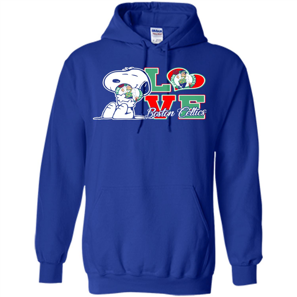 Snoopy loves NBA Boston Celtics - Hoodie