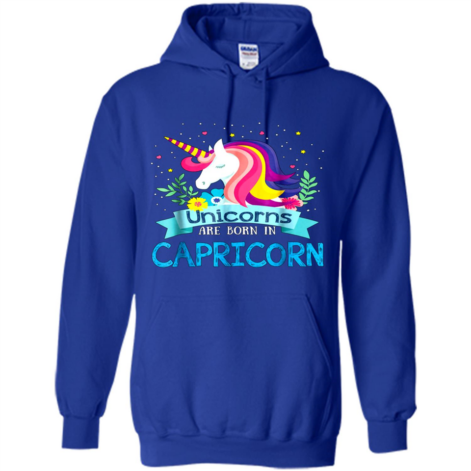Unicorns are born in Capricorn Birthday Rainbow Gift Custom Ultra Cotton