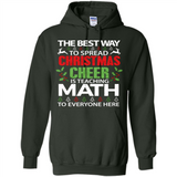 Math Teacher Christmas Shirt Christmas Cheer - Hoodie