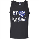 Washington Huskies Football My Heart is on that Field - Tank Top