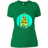 Funny Pizza Ugly Christmas Sweater Xmas Pizza Tree - Ladies' Boyfriend T-Shirt