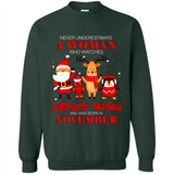 Never Underestimate A November Woman Watches Hallmark Movies Sweatshirt PINGPONG