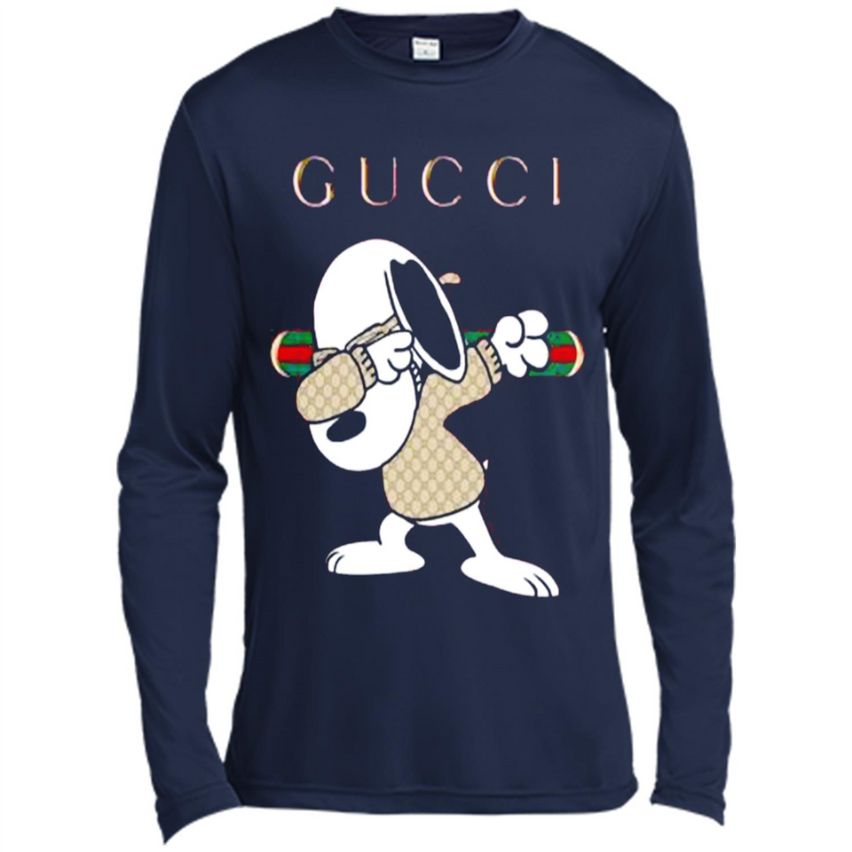 SNOOPY GUCCI DABBING - Canvas Long Sleeve T-Shirt