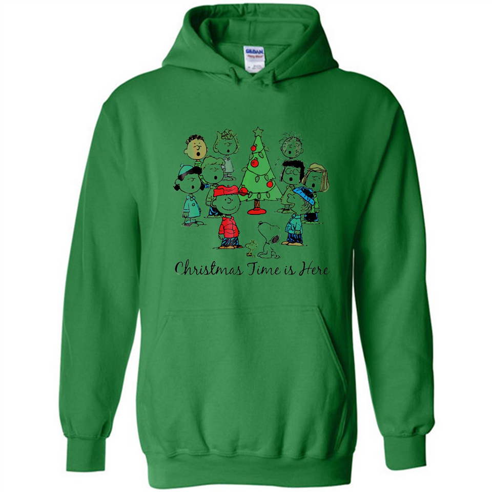 Snoopy Christmas Time Is Here Sporty T-Shirt - Hoodie