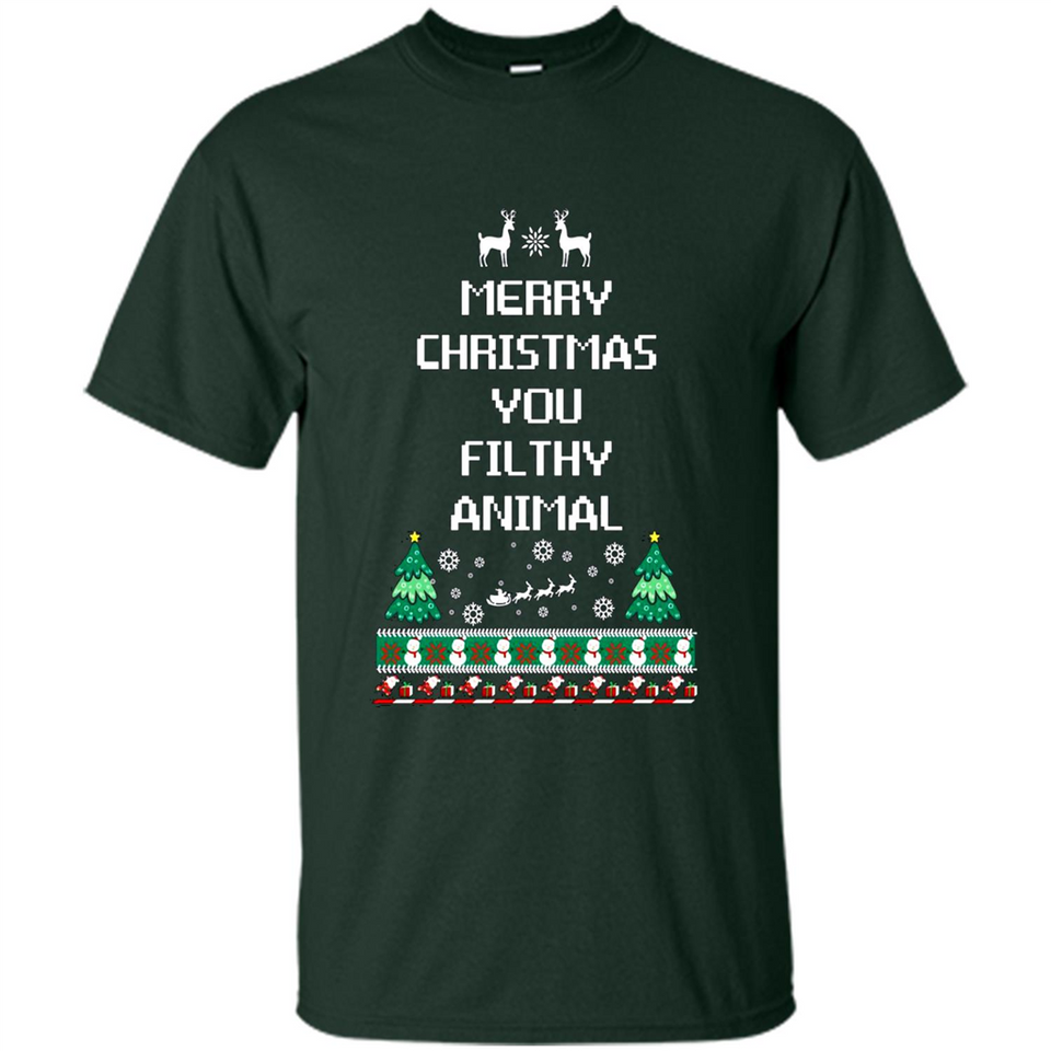 Merry Christmas You Filthy Animal Sweatshirt PINGPONG