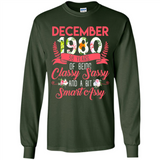December 1980 38 Years Of Being Classy Sassy - Long Sleeve T-Shirt