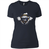 Buffalo Sabres And Superman Fans - Ladies' Boyfriend T-Shirt