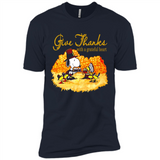 Snoopy Thanksgiving Give Thanks With A Grateful Heart - Premium Short Sleeve T-Shirt