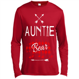 Aunt Shirt Buffalo Plaid Family Camp Bear Tee - Canvas Long Sleeve T-Shirt