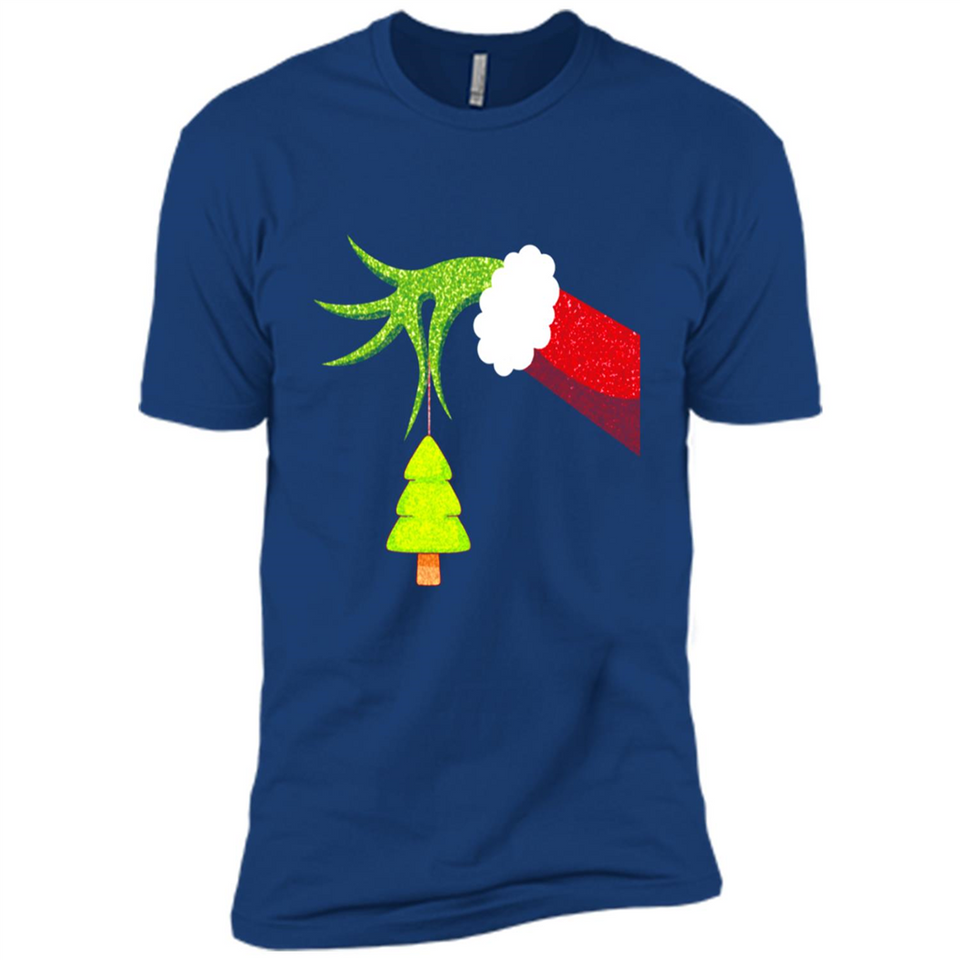 Funny Grinch Hand Holding Christmas Tree Ornament Christmas PING PONG