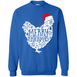 Chicken Christmas T Shirt Merry Chickmas Santa Claus Gifts - Sweatshirt