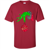GRINCH HAND HOLDING BALTIMORE ORIOLES GLITTER CHRISTMAS PINGPONG