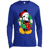 Mickey Mouse Merry Christmas Disney Sweatshirt - Canvas Long Sleeve T-Shirt