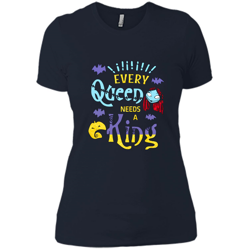 Nightmare Before Christmas Shirt - Sally Glitter Shirt - Every Queen needs a King PINGPONG