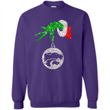 Amazing Kansas State Wildcats Glitter Grinch Monogram Ornament Christmas Gift - Sweatshirt