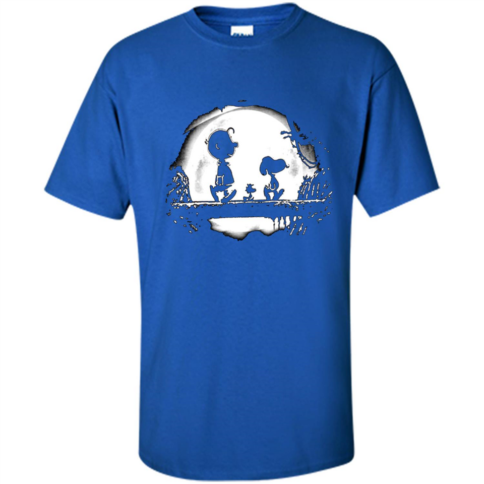 Snoopy The Peanuts Walking To The Moon