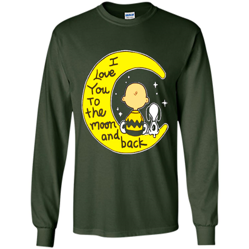 I LOVE YOU TO THE MOON AND BLACK CHARLIE BROWN AND SNOOPY