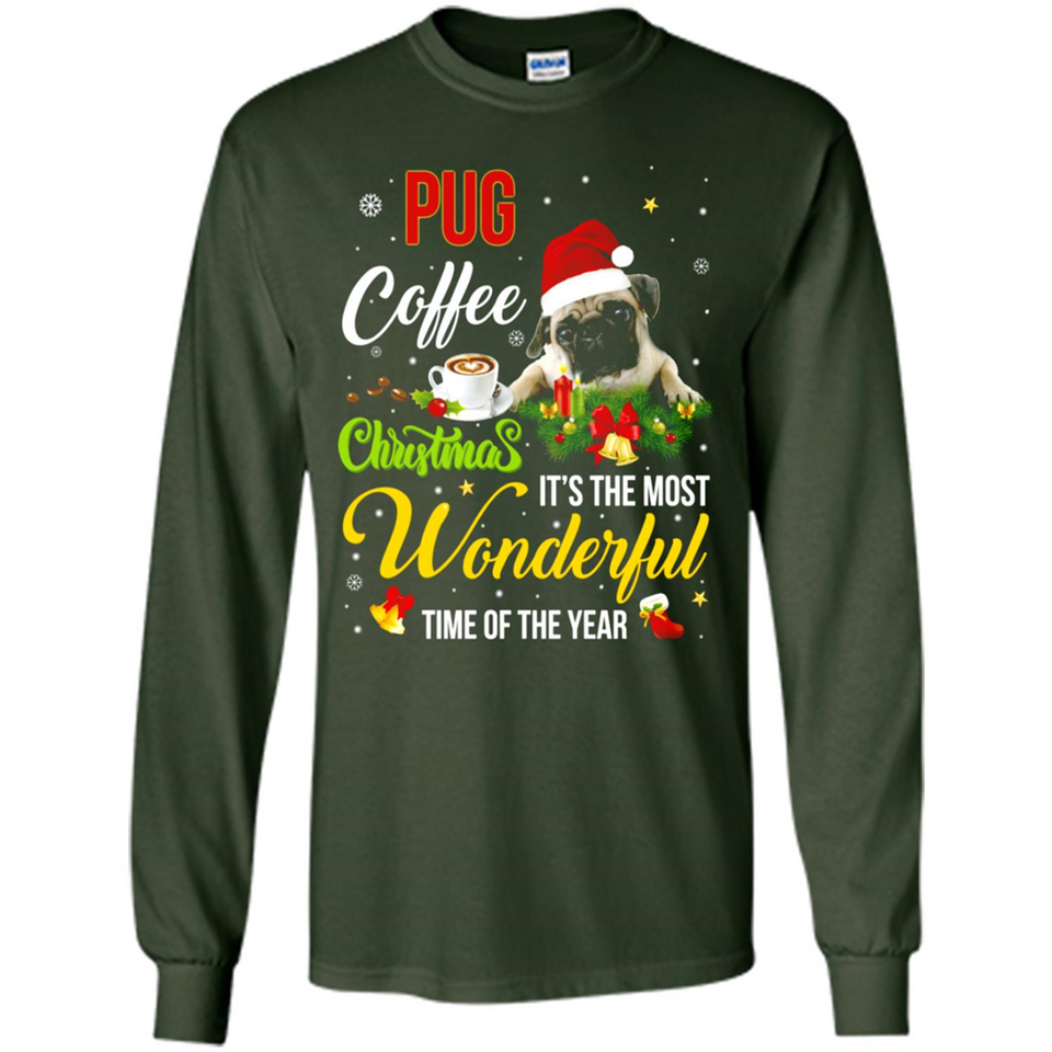 Pug Coffee Wonderful Christmas