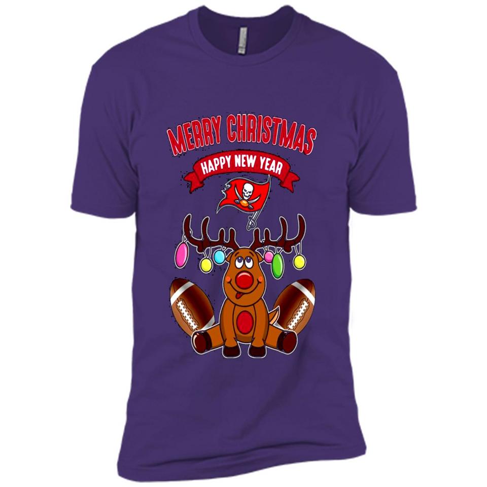 Tampa Bay Buccaneers NFL Reindeer Funny Merry Christmas And Happy New Year