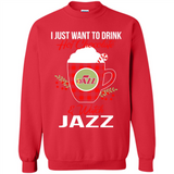 I Just Want To Drink Hot Chocolate & Watch Utah Jazz Ugly Christmas Sweater PINGPONG