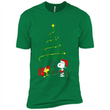 Snoopy Christmas Tree T-Shirt - Premium Short Sleeve T-Shirt