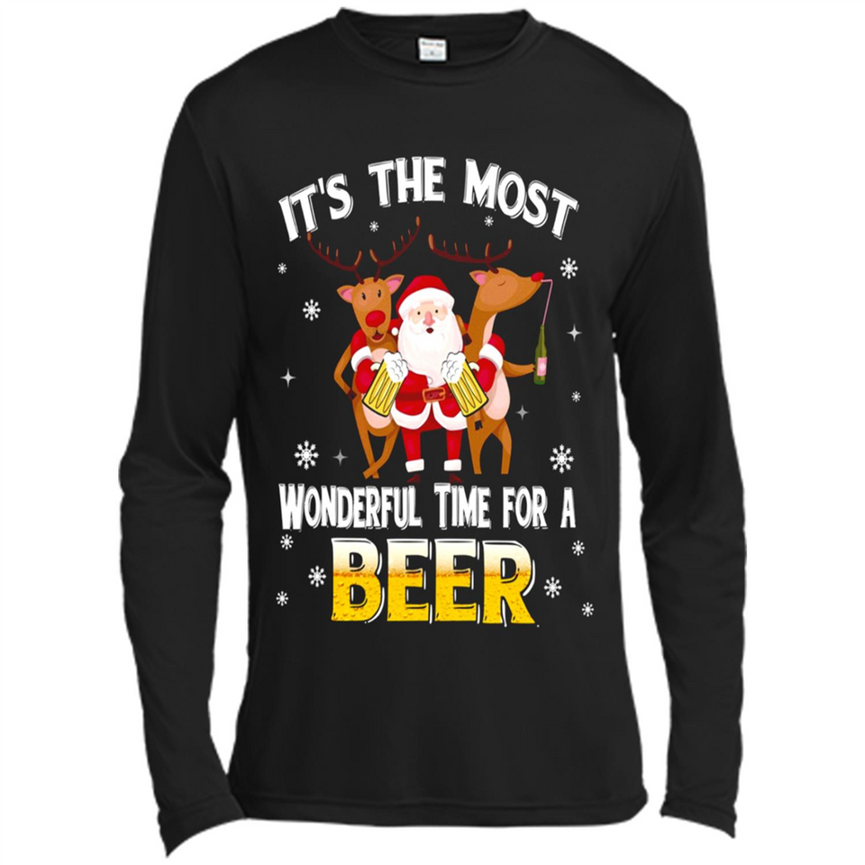 Its The Most Wonderful Time for a Beer - Canvas Long Sleeve T-Shirt