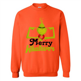 Grinch Merry Whatever Funny Christmas Sporty - Sweatshirt