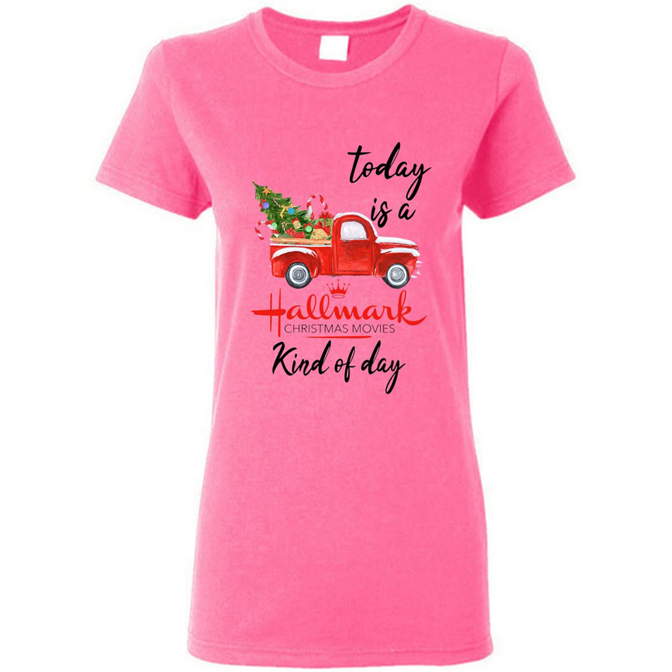 Today is A Hallmark Christmas Movies Kind of Day Sweatshirt - Ladies Short-Sleeve