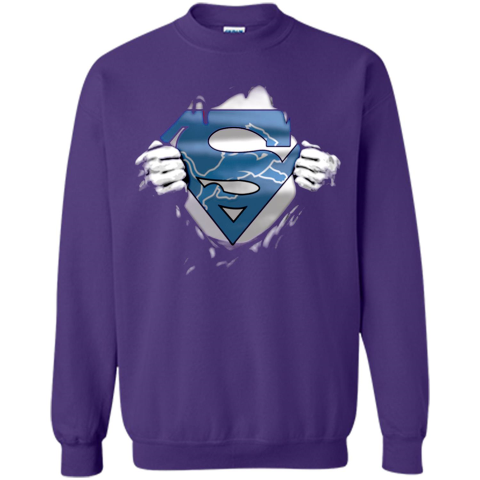 Detroit Lions And Superman Fans - Sweatshirt