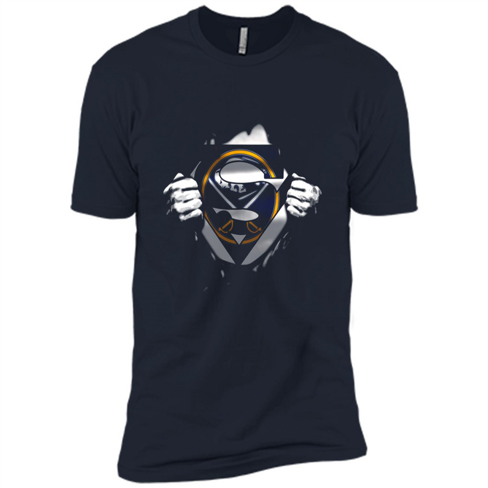 Buffalo Sabres And Superman Fans - Premium Short Sleeve T-Shirt