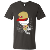 Jack Skellington The Nightmare Before Christmas-49ers Football - Men's V-Neck