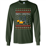 Merry Christmas Forklift ugly sweatshirt PINGPONG