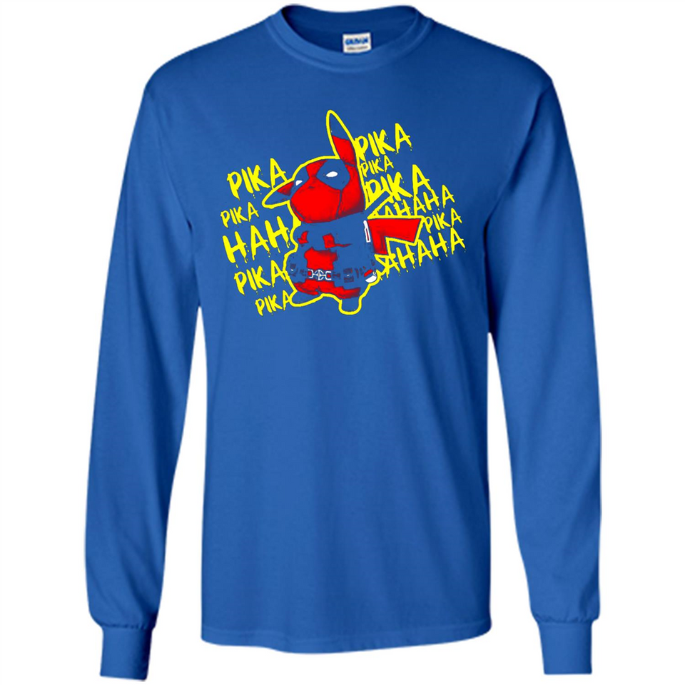 Pikachu Deadpool T-Shirt PINGPONG - Long Sleeve T-Shirt