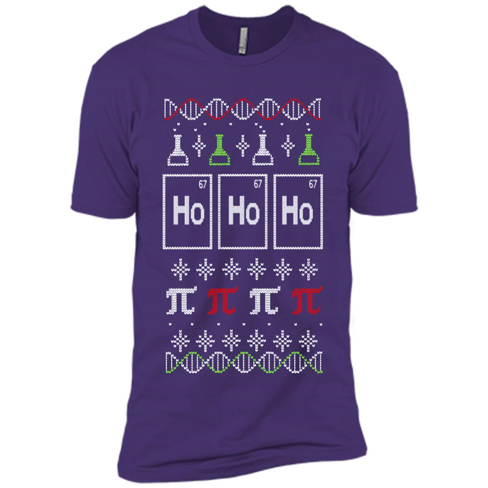 Scientific christmas ugly sweater - Premium Short Sleeve T-Shirt
